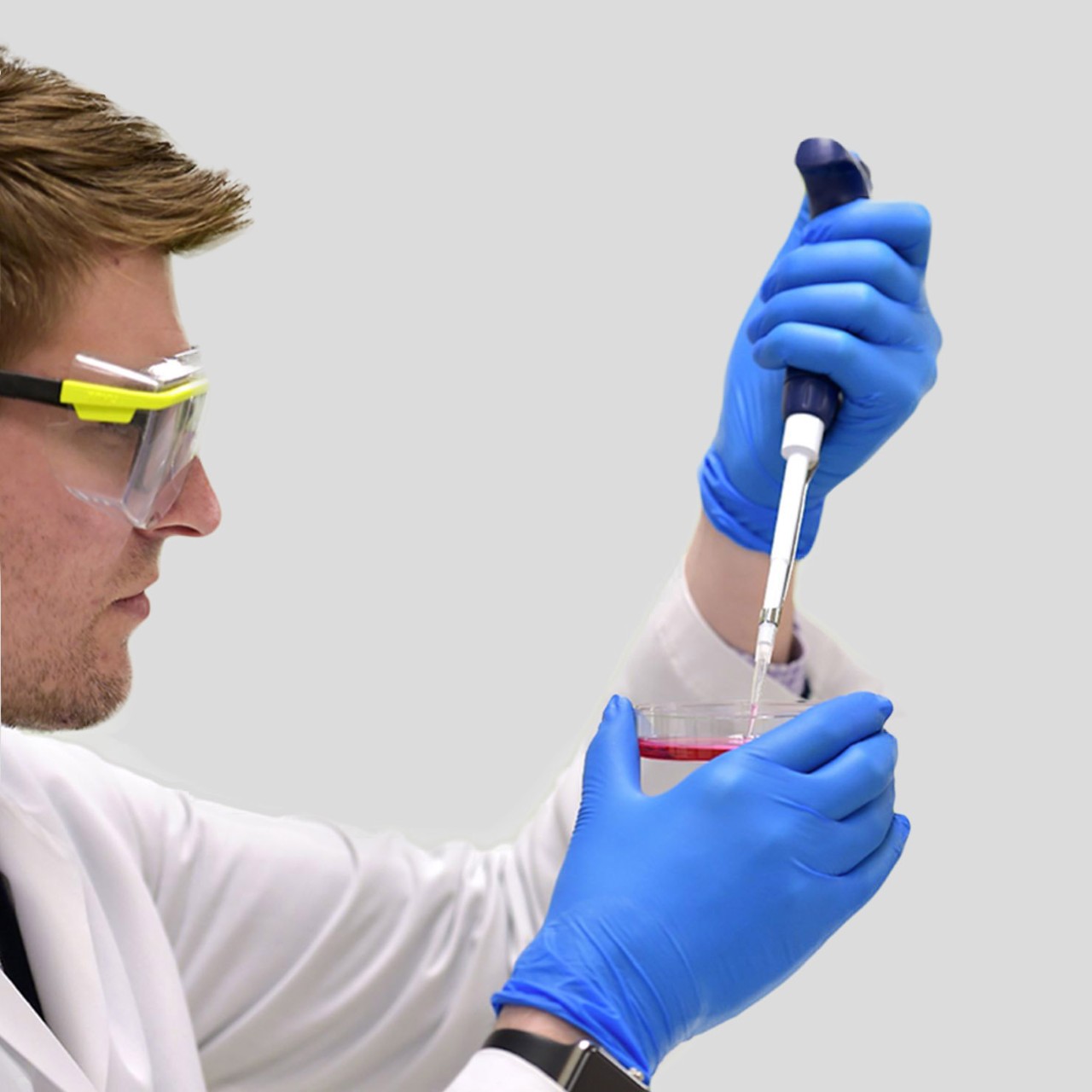 AbbVie scientist holding a petri dish